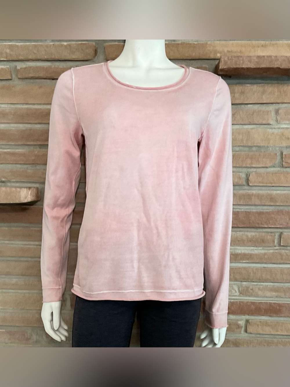 Tommy Bahama Relax Long Sleeve Cotton Top Pink Medium